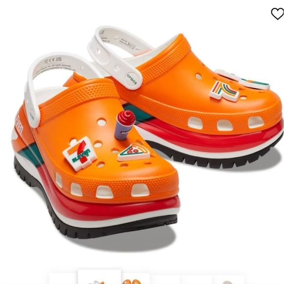 NEW NWT Crocs Size 4 in Men's or 6 in Women's 7-Eleven X Crocs Mega Crush Clogs - Picture 2 of 8